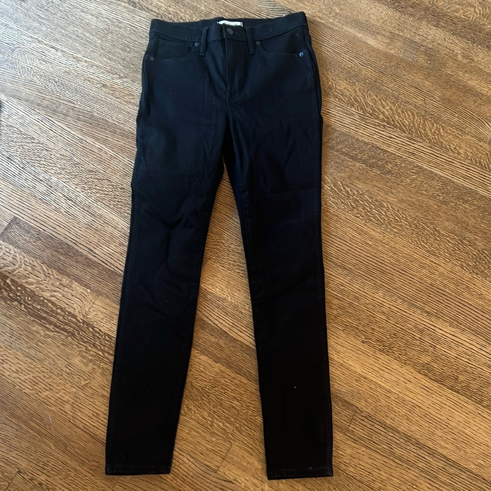 Madewell black skinny jeans